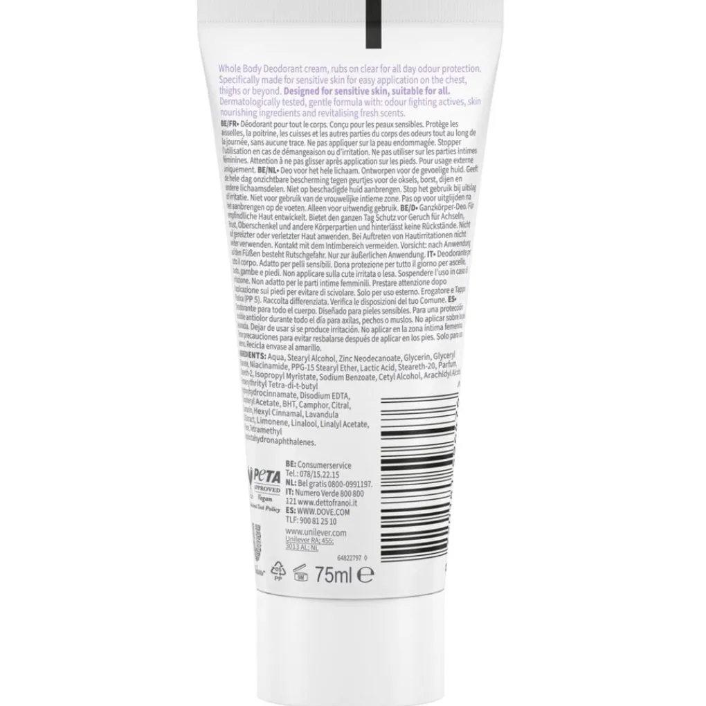 Dove Deodorant Creme>Whole Body Lavender & Camomile Deodorant Cream