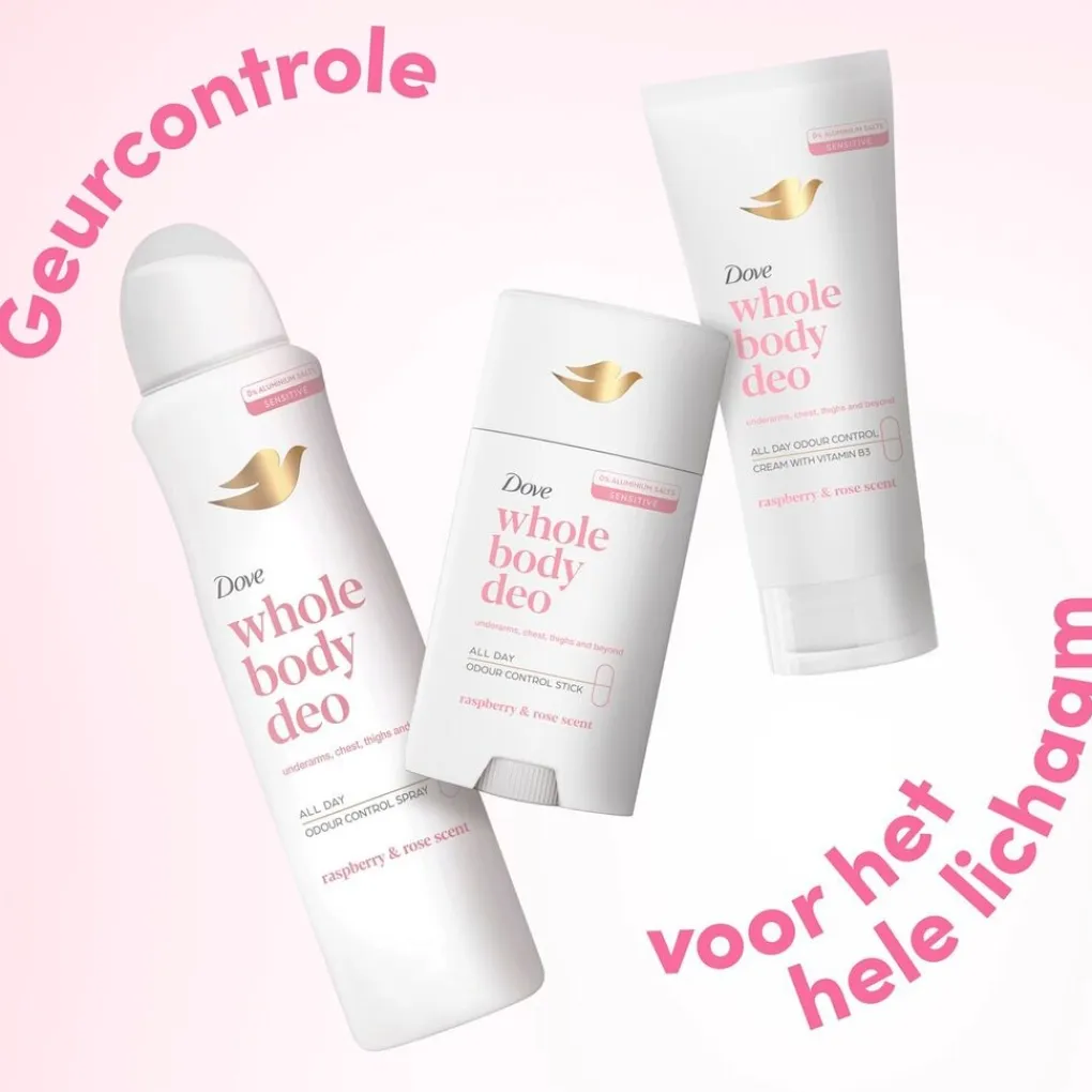 Dove Deodorant Creme>Whole Body Raspberry & Rose Deodorant Cream