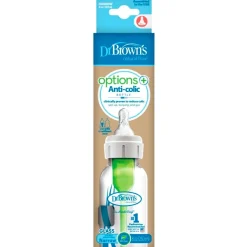 Dr. Brown's Babyflesjes>0+M Options+ Anti-Colic Glazen Fles