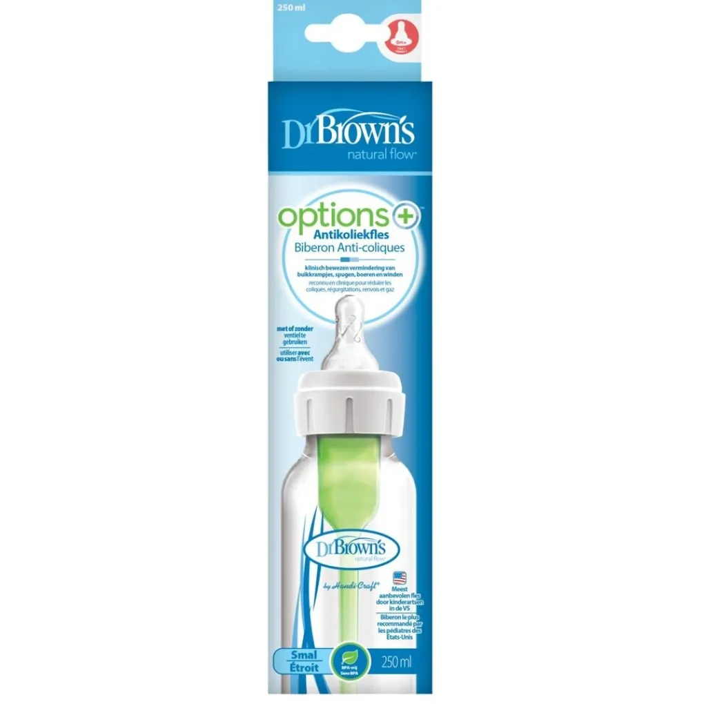 Dr. Brown's Babyflesjes>Options+ Antikoliekfles met Smalle Hals