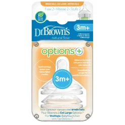 Dr. Brown's Flessenspenen>Options+ 3+M Fase 2 Spenen