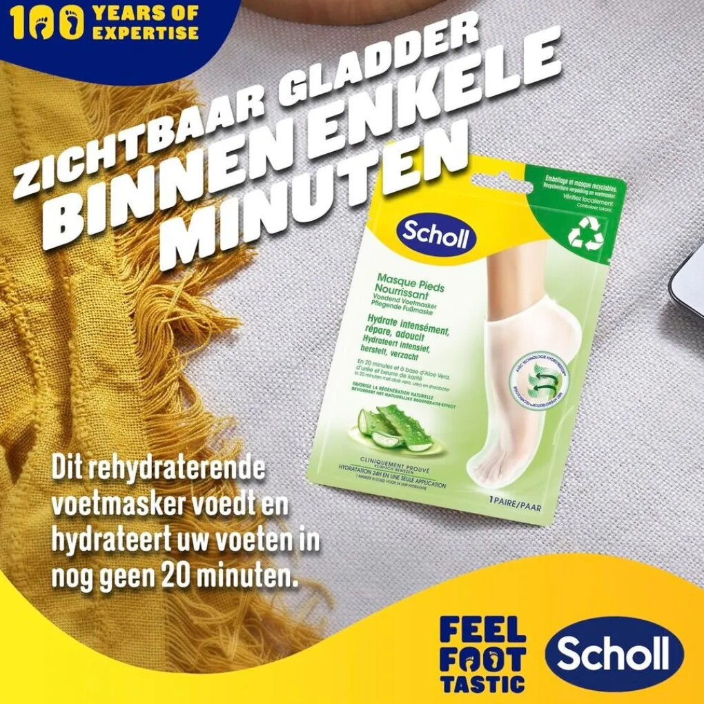Dr. Scholl's Voetmasker>Aloë Vera Voedend Voetmasker