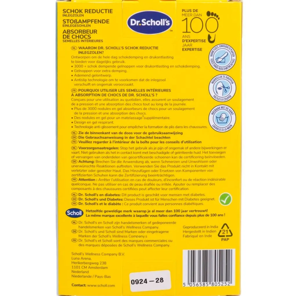 Dr. Scholl's Inlegzolen>Schokreductie Inlegzolen