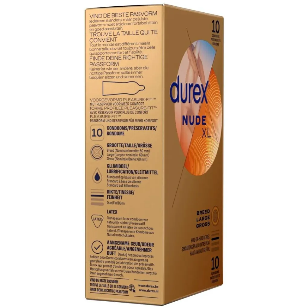 Durex Condooms>Originals Nude XL Condooms