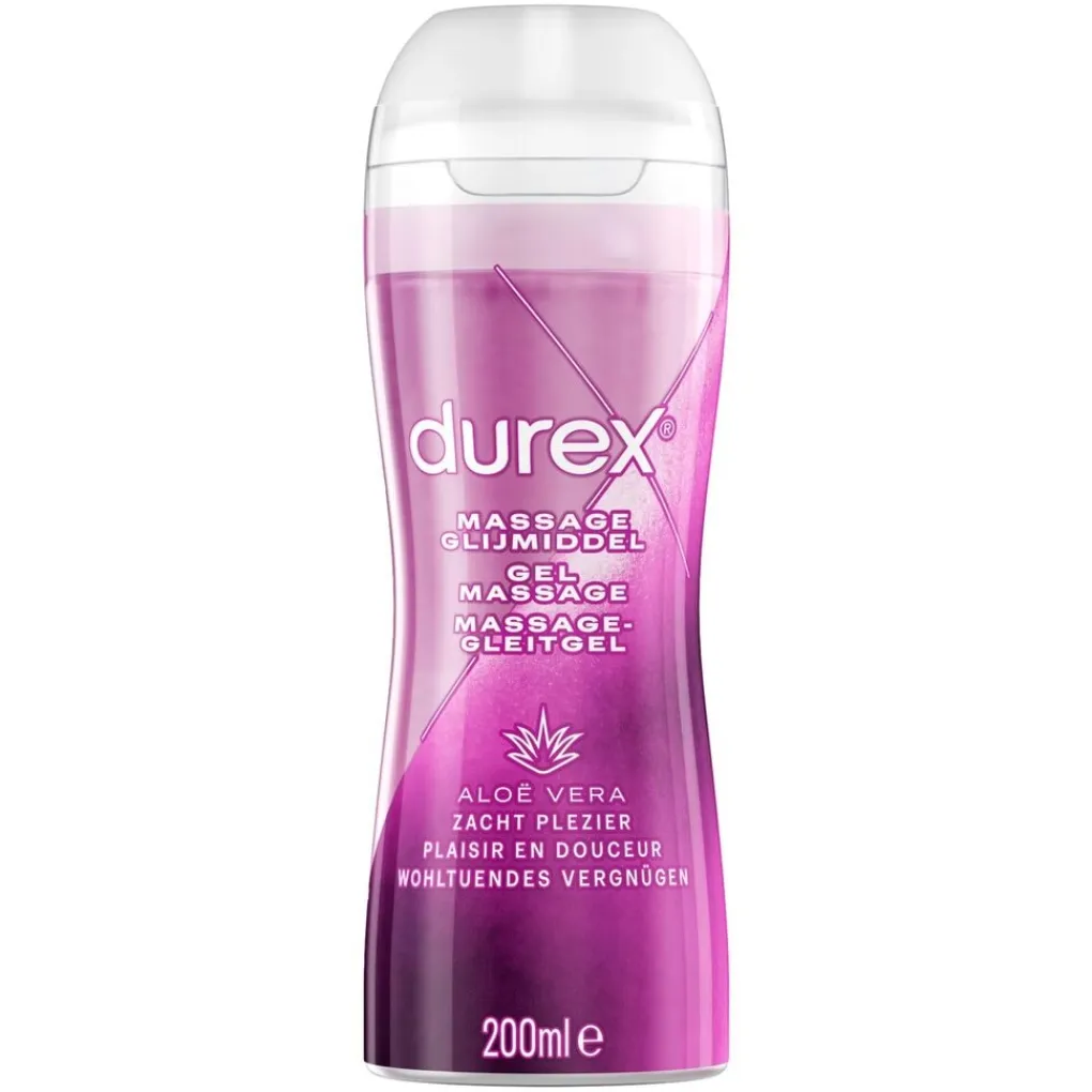 Durex Glijmiddelen En Massagegels>Play Aloë Vera 2-In-1 Massageolie en Glijmiddel