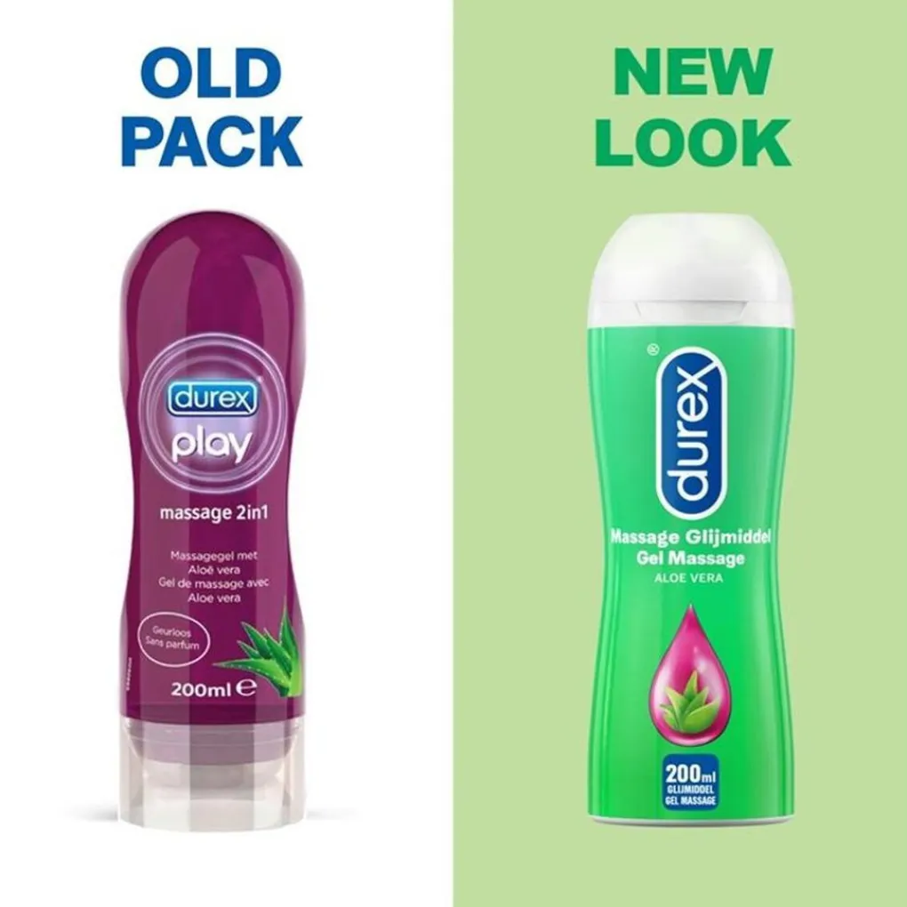 Durex Glijmiddelen En Massagegels>Play Aloë Vera 2-In-1 Massageolie en Glijmiddel