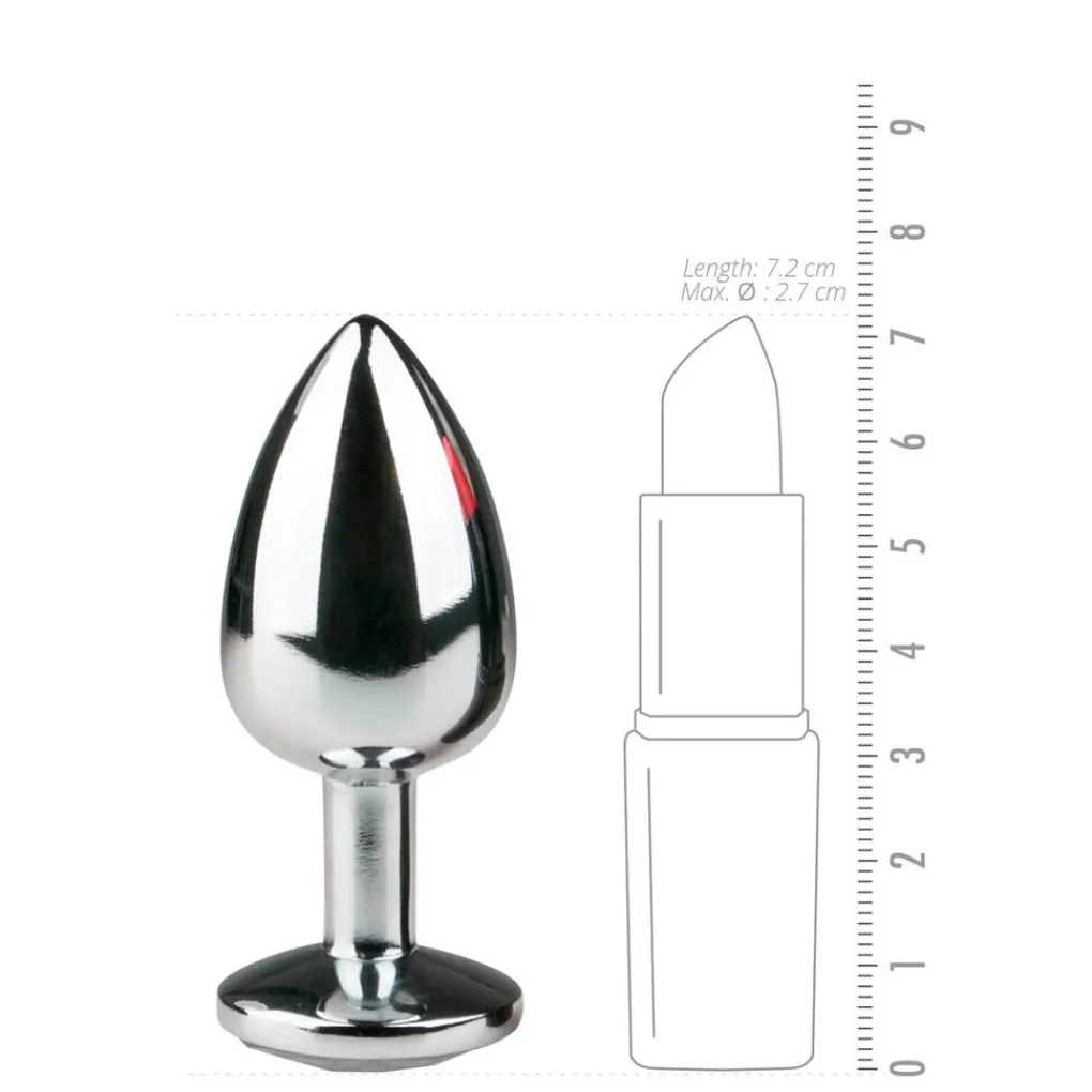 EasyToys Seksspeeltjes>Buttplug met Zilveren Diamant