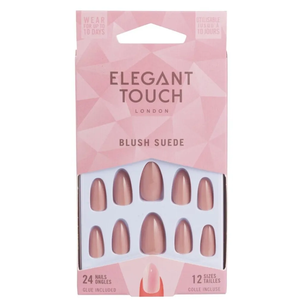 Overig Nagelverzorging>Elegant Touch Blush Suede Kunstnagels