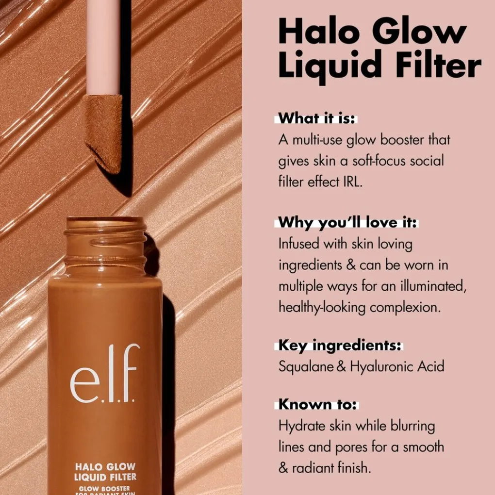 ELF Foundation>e.l.f. Halo Glow 6.5 Deep Liquid Filter
