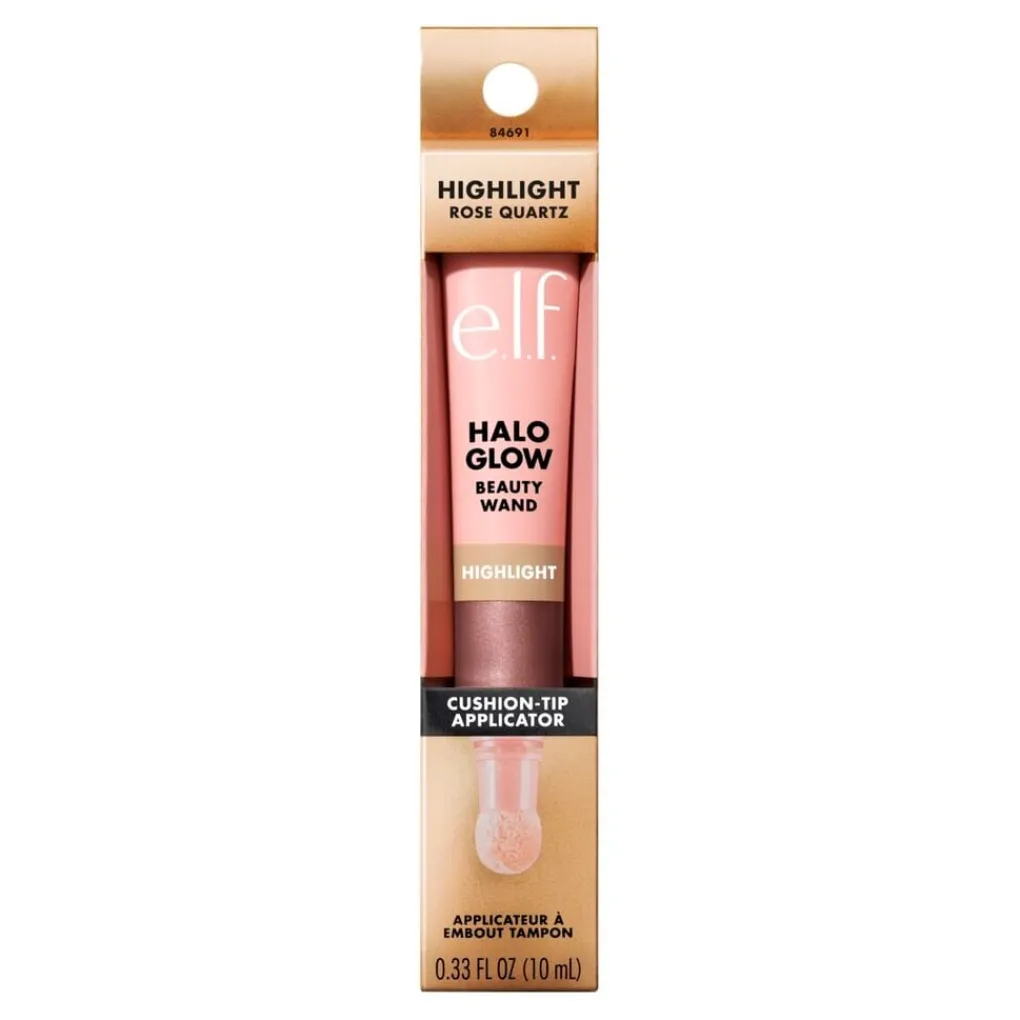 ELF Highlighter>e.l.f. Halo Glow Highlight Rose Quartz Beauty Wand