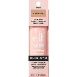 ELF Foundation>e.l.f. Halo Glow SPF50 6 Light Cool Skin Tint