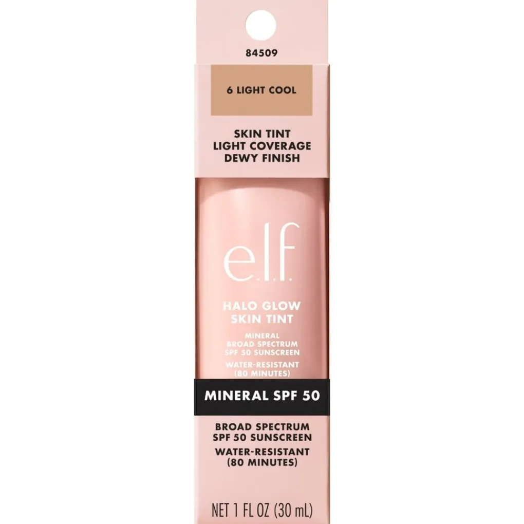 ELF Foundation>e.l.f. Halo Glow SPF50 6 Light Cool Skin Tint