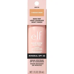 ELF Foundation>e.l.f. Halo Glow SPF50 7 Medium Warm Skin Tint