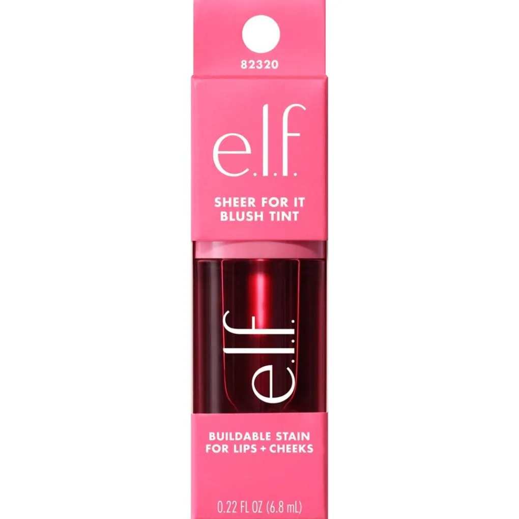ELF Blush>e.l.f. Sheer For It Left on Red Blush Tint