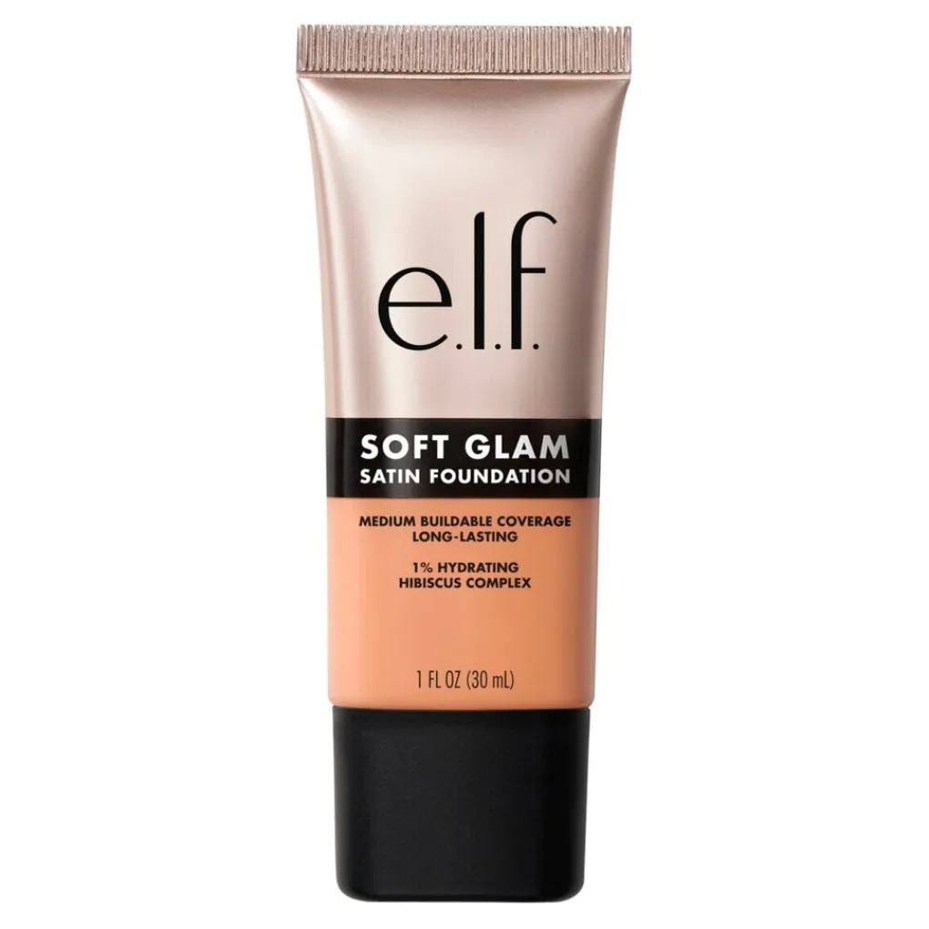 ELF Foundation>e.l.f. Soft Glam 34 Medium Cool Satin Foundation