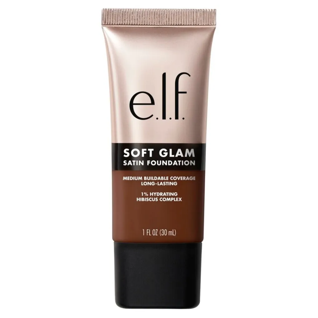 ELF Foundation>e.l.f. Soft Glam 63 Rich Warm Satin Foundation