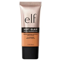ELF Foundation>e.l.f. Soft Glam 43 Tan Cool Satin Foundation
