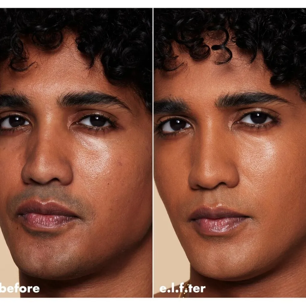 ELF Foundation>e.l.f. Soft Glam 42 Tan Neutral Satin Foundation