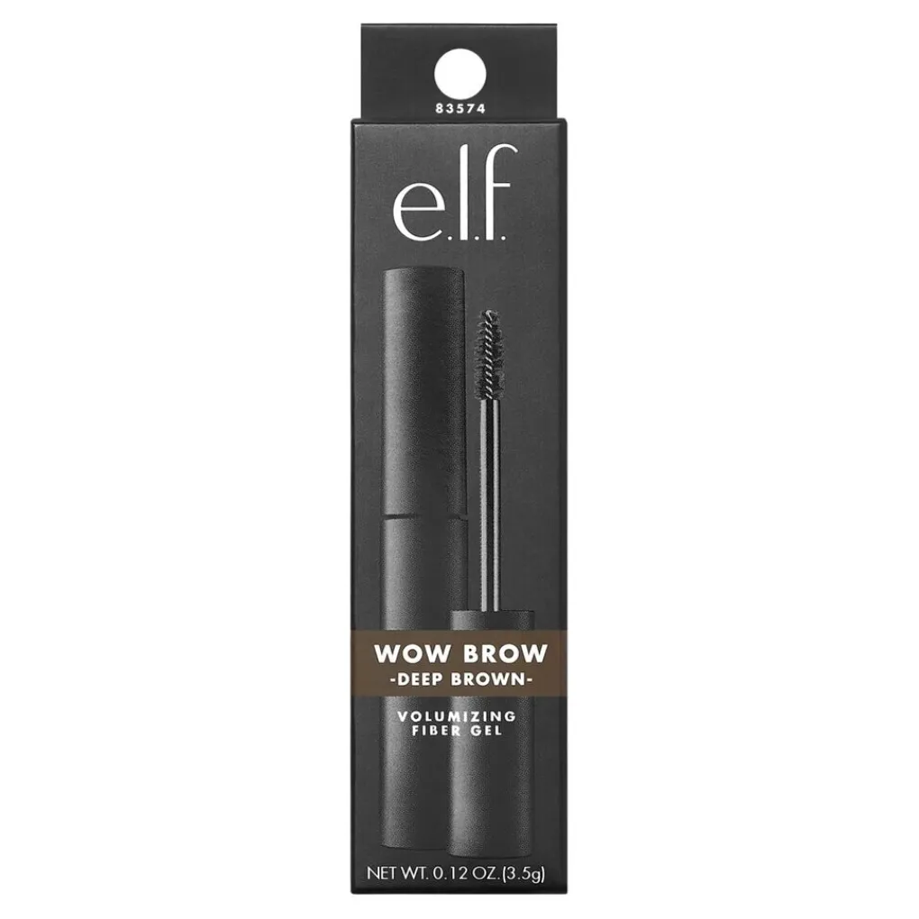 ELF Wenkbrauw Make-Up>e.l.f. Wow Brow Deep Brown Volumizing Fiber Gel