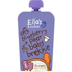Ella's Kitchen Fruithapjes>Baby 6M+ Bosbessen Peer Ontbijtje
