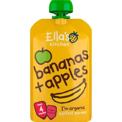Ella's Kitchen Fruithapjes>4+M Bananen En Appels Pureehapje
