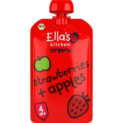 Ella's Kitchen Fruithapjes>4+M Strawberry + Apples
