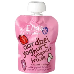 Ella's Kitchen Fruithapjes>6+M Yoghurt Aardbei Griekse Stijl