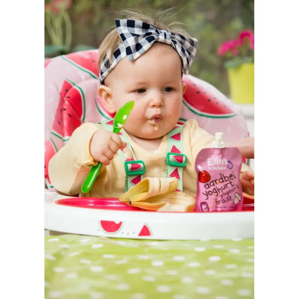 Ella's Kitchen Fruithapjes>6+M Yoghurt Aardbei Griekse Stijl