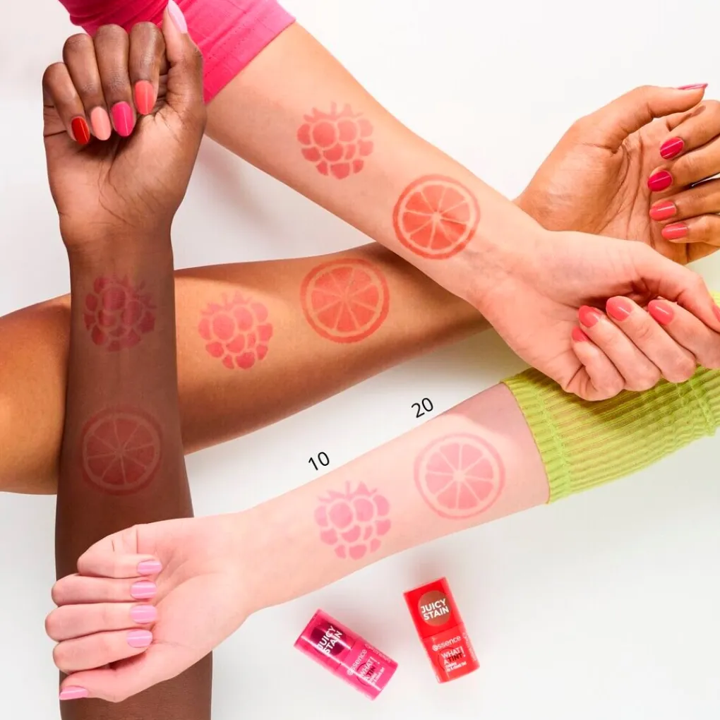 Essence Lipmake-Up>What a Tint! 10 Raspberry Vibes Staining Lip & Cheek Tint