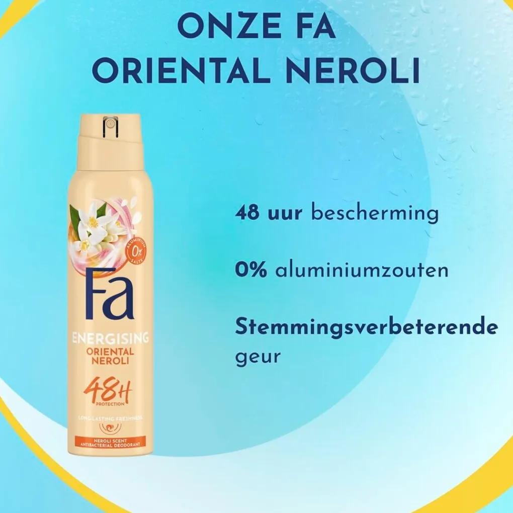 Fa Deospray>Energising Oriental Neroli Deodorant Spray