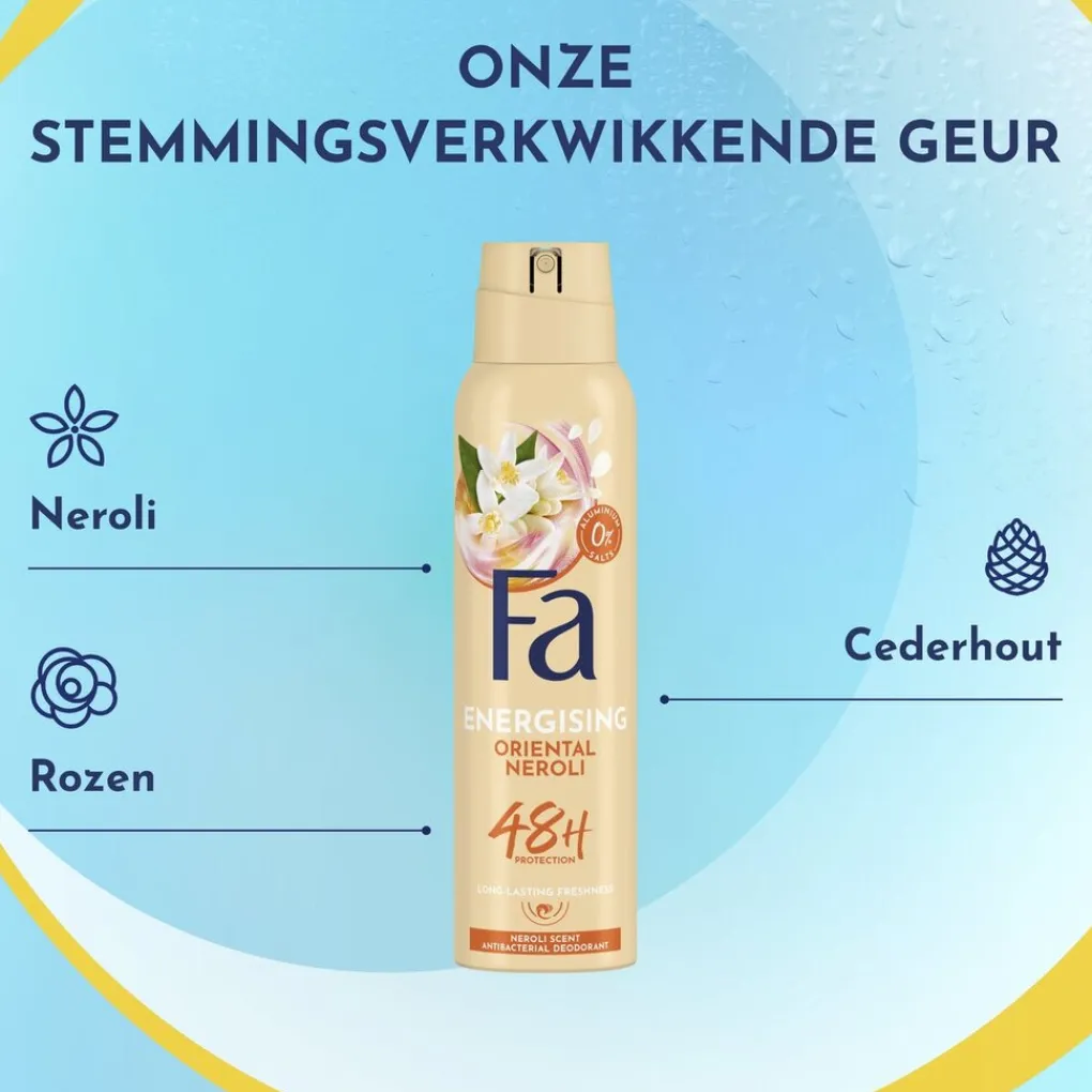 Fa Deospray>Energising Oriental Neroli Deodorant Spray