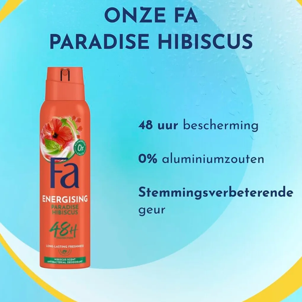 Fa Deospray>Energising Paradise Hibiscus Deodorant Spray