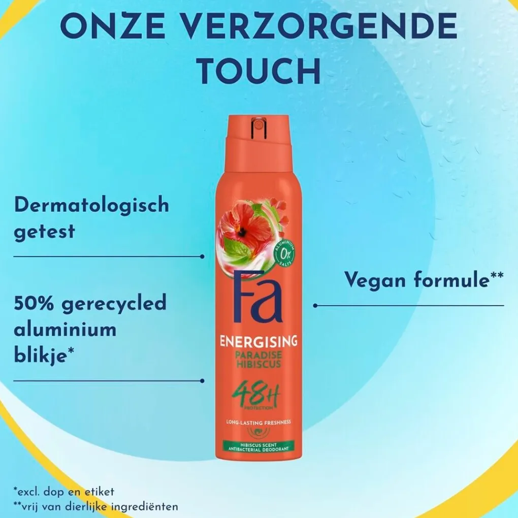 Fa Deospray>Energising Paradise Hibiscus Deodorant Spray