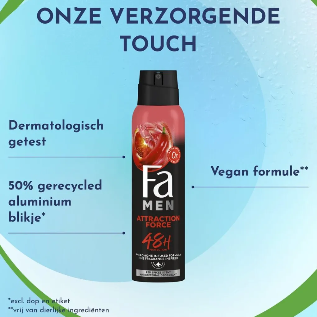 Fa Deospray>Men Attraction Force Deodorant & Bodyspray