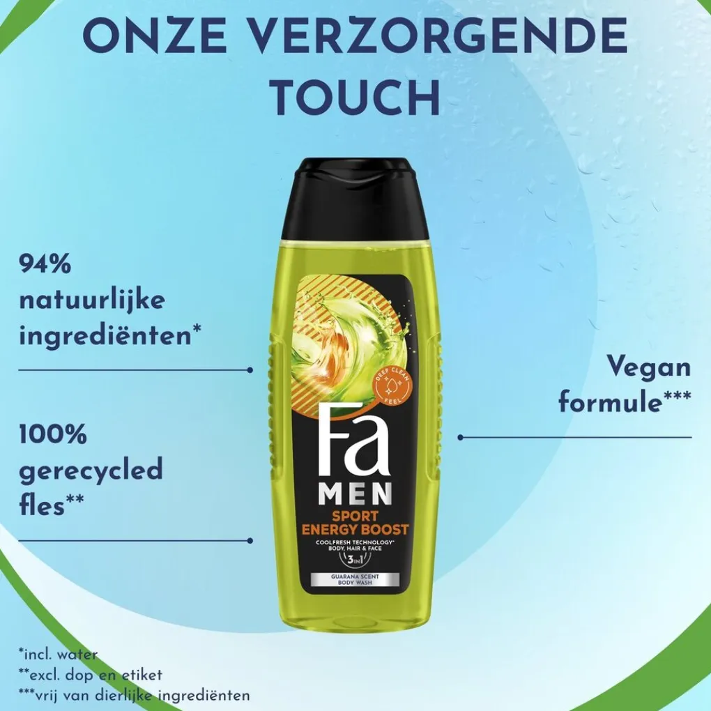 Fa Douchegel>Men Sport Energy Boost 3-In-1 Douchegel