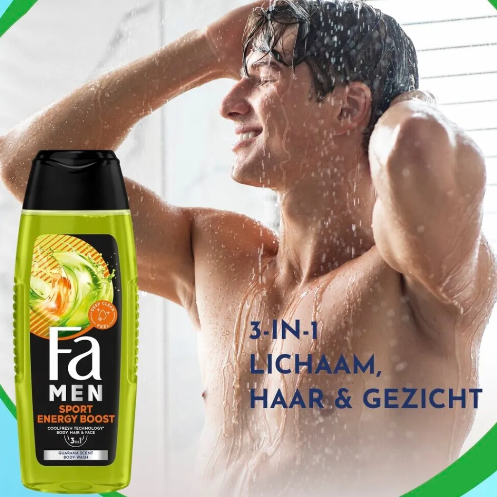 Fa Douchegel>Men Sport Energy Boost 3-In-1 Douchegel