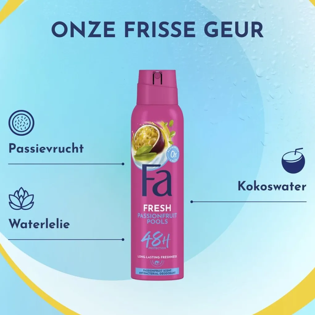 Fa Deospray>Passion Fruit Pools Deodorant Spray