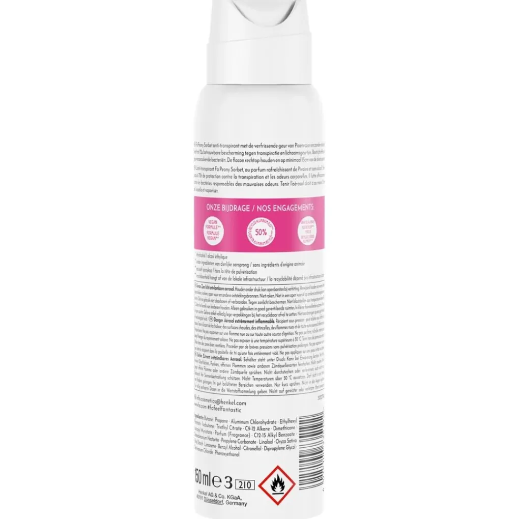 Fa Deospray>Peony Sorbet Antitranspirant Spray