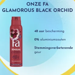 Fa Deospray>Sensual Glamorous Black Orchid Deodorant Spray