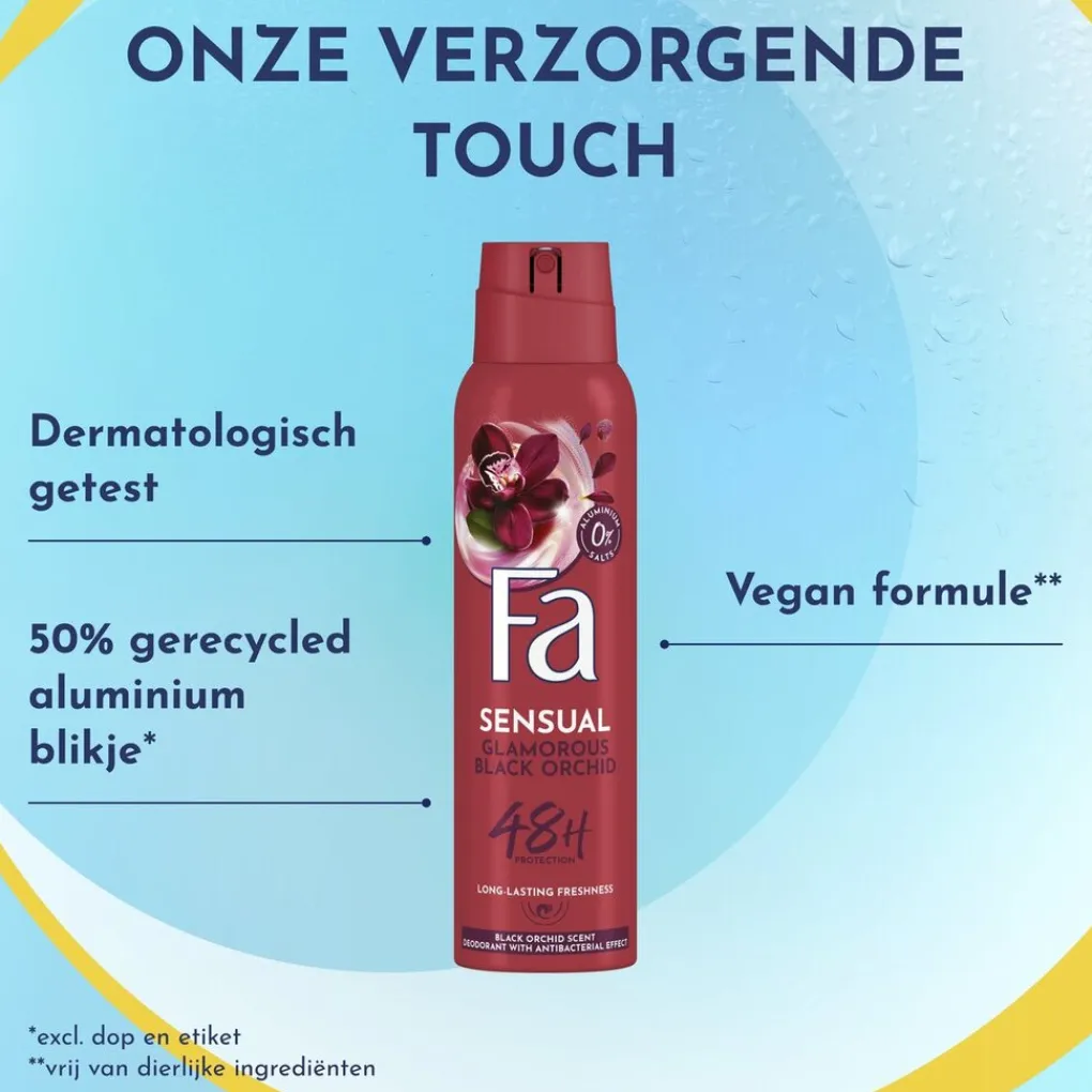 Fa Deospray>Sensual Glamorous Black Orchid Deodorant Spray