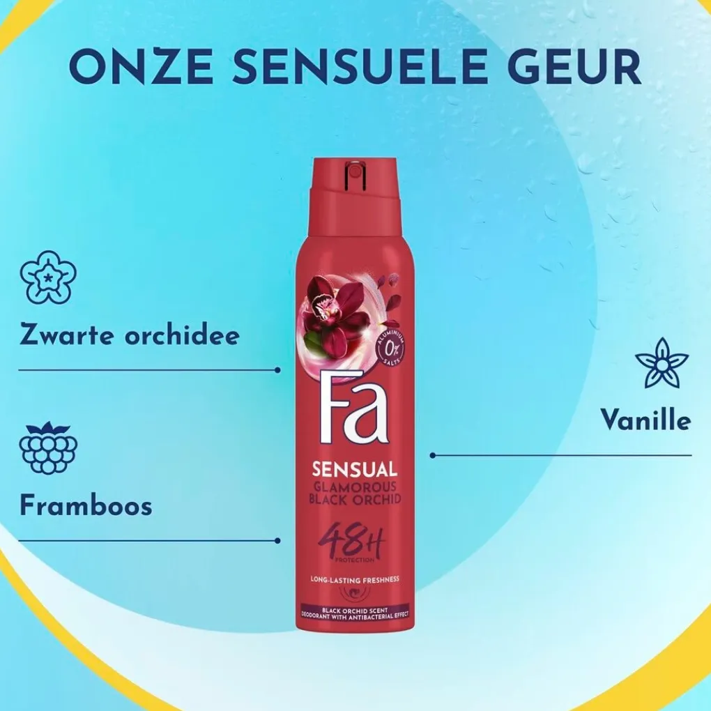Fa Deospray>Sensual Glamorous Black Orchid Deodorant Spray