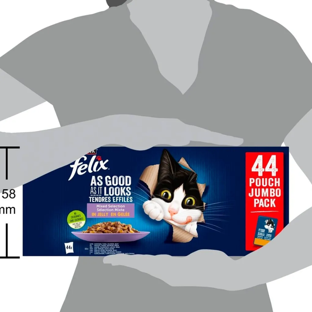 Felix Diervoeding>Elke Dag Feest in Gelei Mix Selectie Kattenvoer