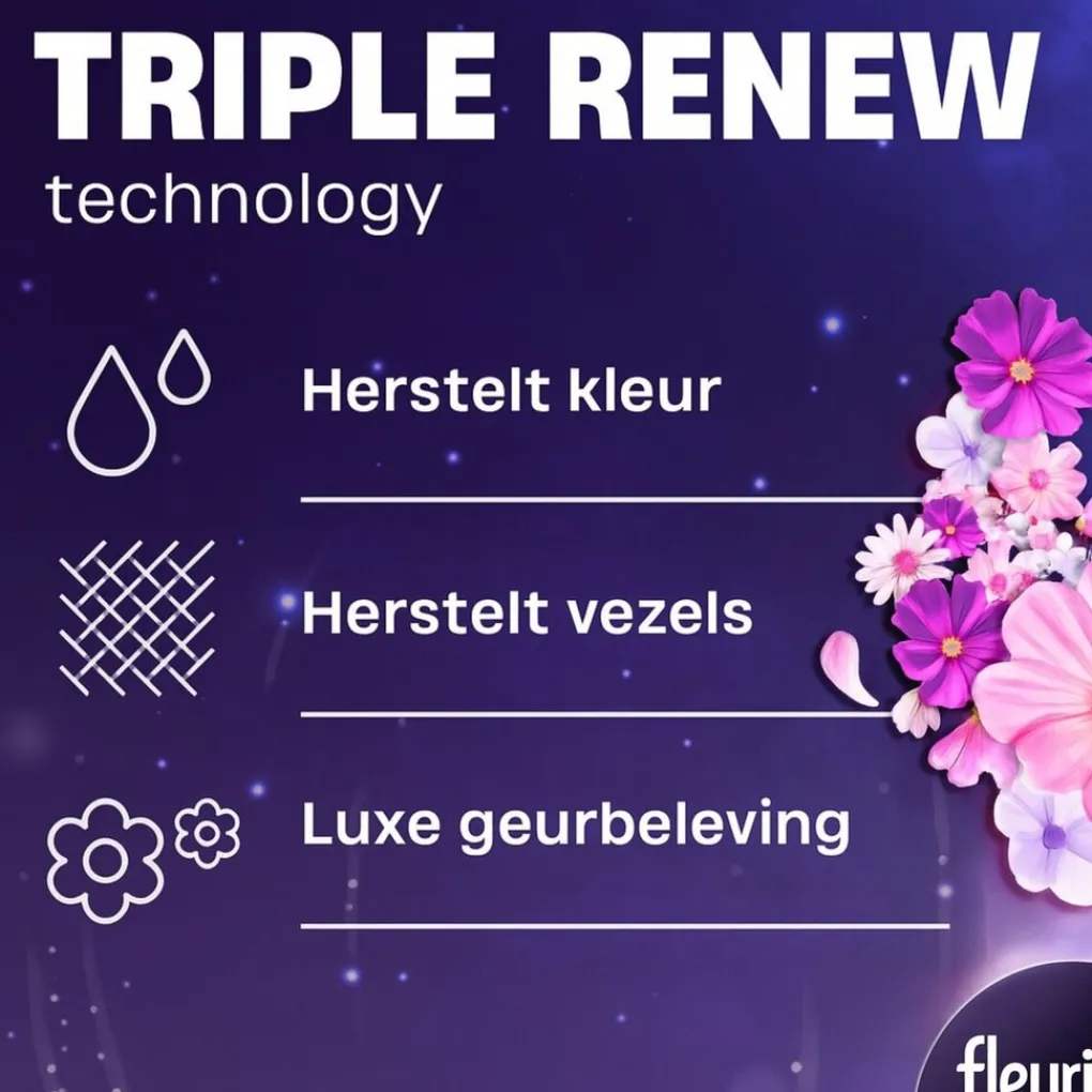 Fleuril Wasmiddel>Renew Color Blossom Vloeibaar Wasmiddel
