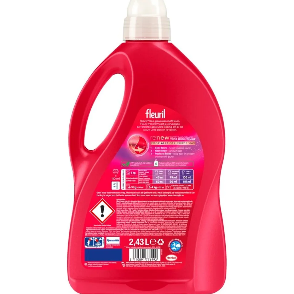 Fleuril Wasmiddel>Renew Color Vloeibaar Wasmiddel