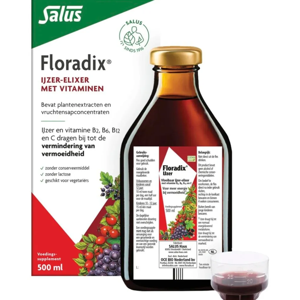 Floradix Mineralen>IJzer-Elixer