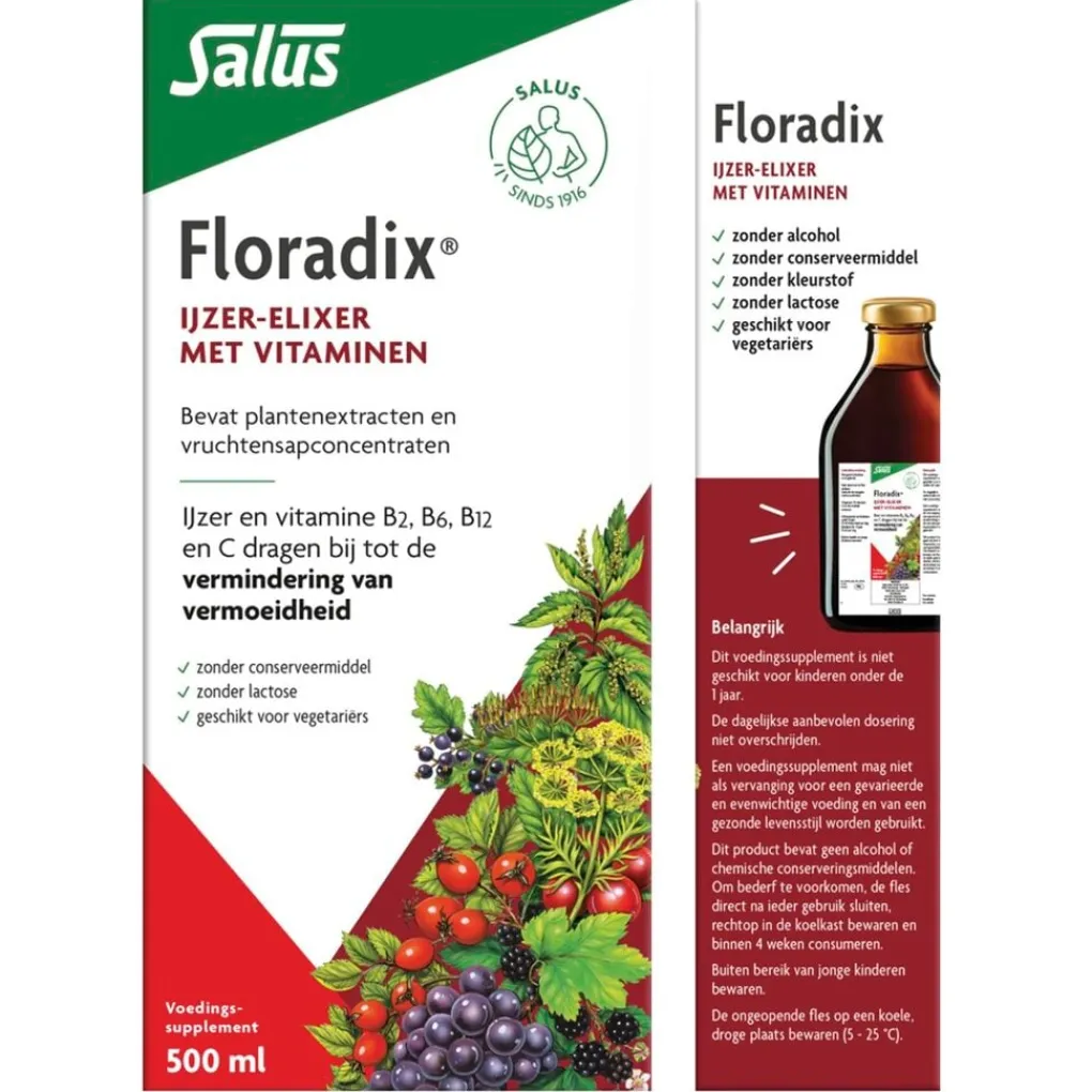 Floradix Mineralen>IJzer-Elixer