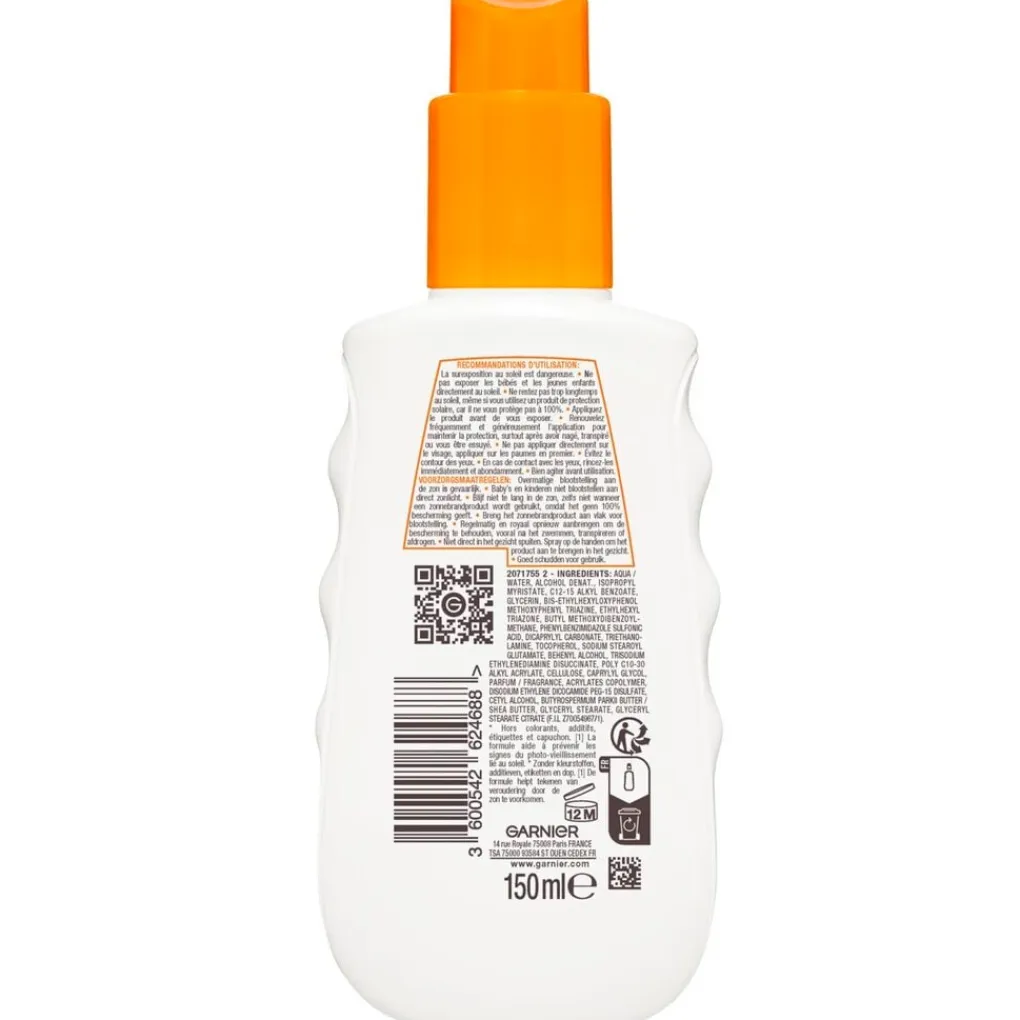 Garnier Ambre Solaire Zonnebrand>Hydra 24H SPF50 Zonnespray