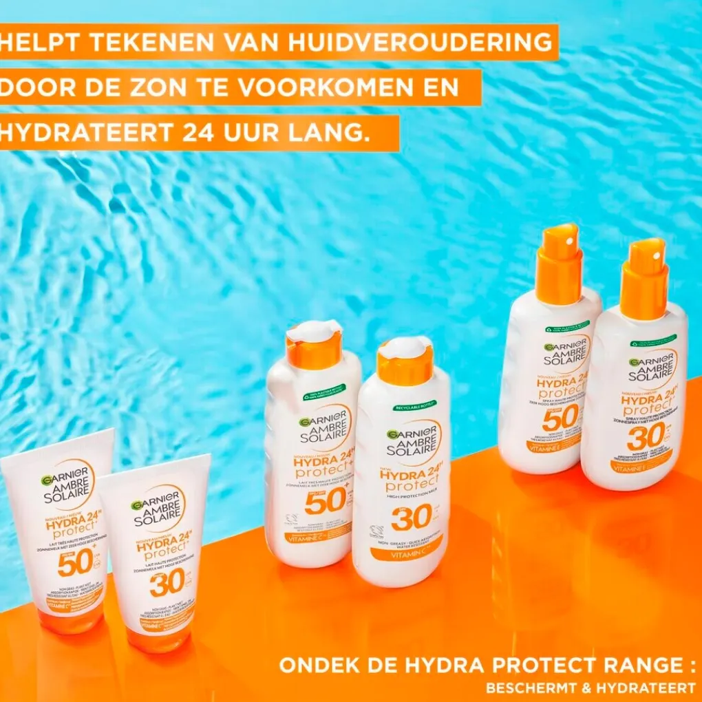 Garnier Ambre Solaire Zonnebrand>Hydra 24H SPF50 Zonnespray