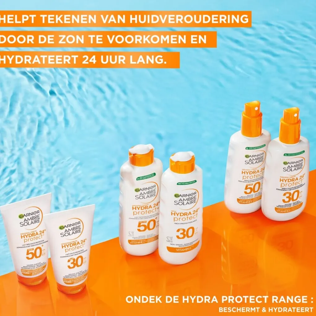 Garnier Ambre Solaire Zonnebrand>Hydra24H Protect SPF30 Zonnespray