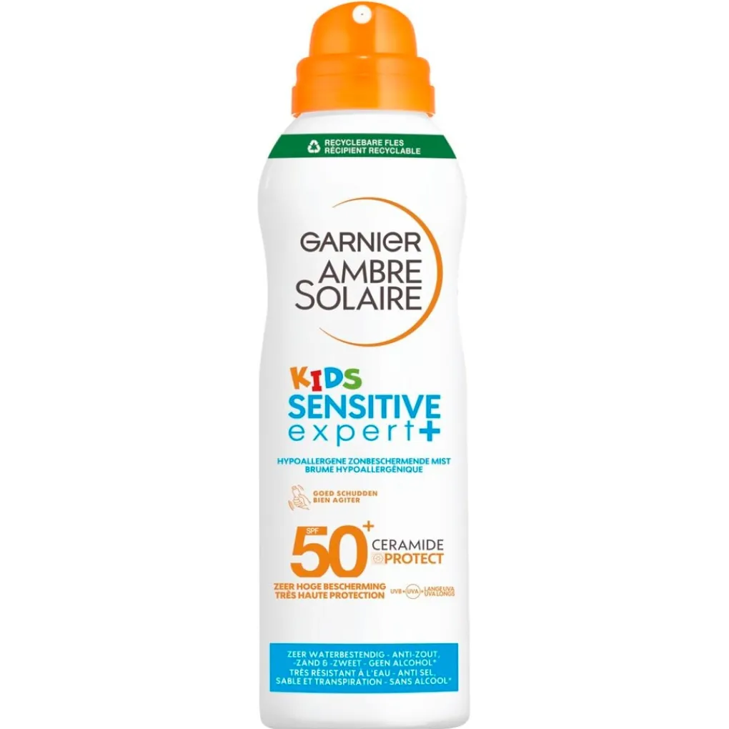 Garnier Ambre Solaire Baby Zonnebrand|Zonnebrand>Kids Sensitive Expert+ SPF50+ Zonbeschermende Mist